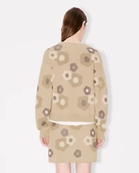'Hana Dots' embroidered cardigan mixed cotton wool