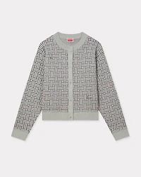 'KENZO Weave' cardigan mixed cotton wool