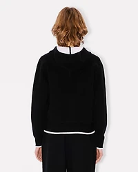 'Boke Flower 2.0' embroidered zip-up hoodie cotton and wool
