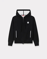 'Boke Flower 2.0' embroidered zip-up hoodie cotton and wool