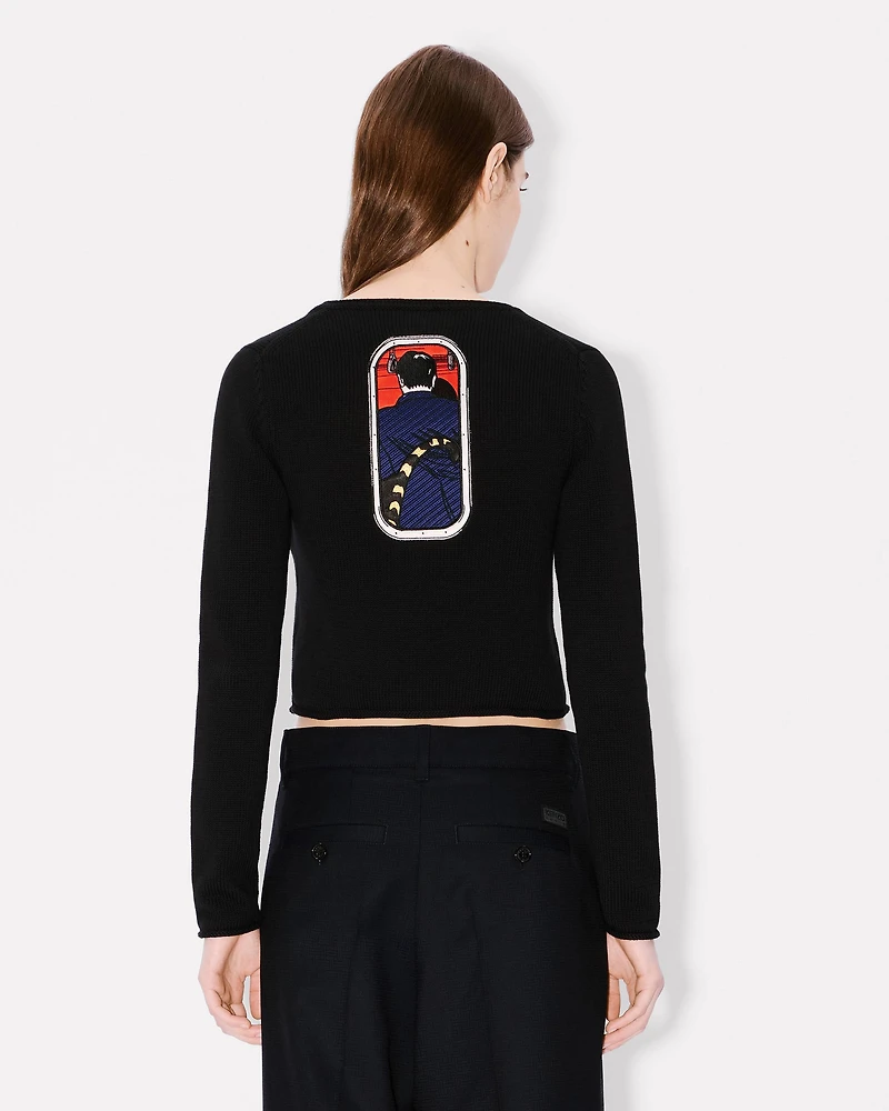 'KENZO City' embroidered cardigan cotton