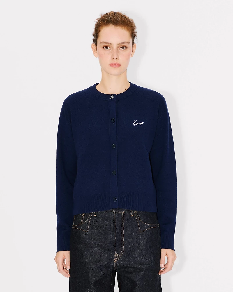 'KENZO Archive Bouquet' embroidered cardigan cotton wool