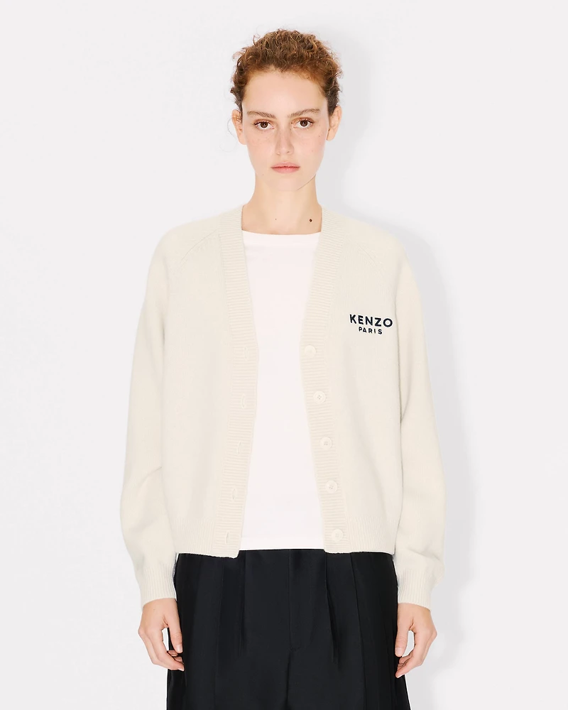 Boke Flower' embroidered cardigan wool