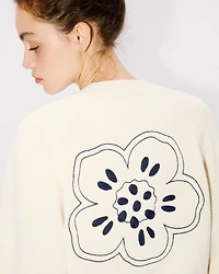 Boke Flower' embroidered cardigan wool