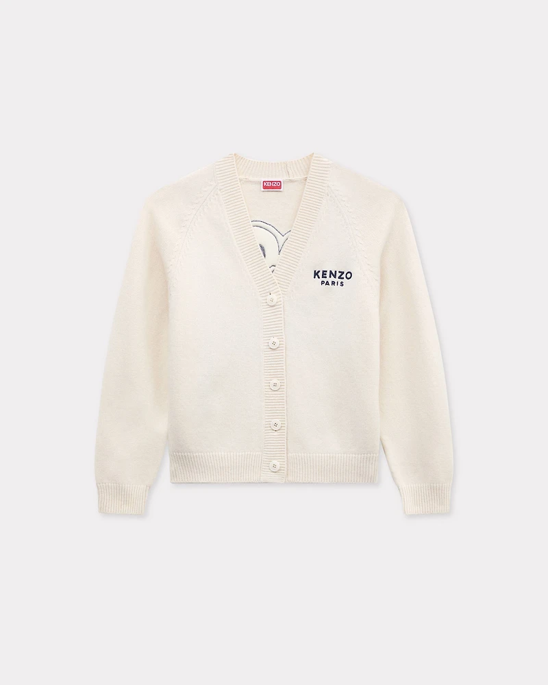 Boke Flower' embroidered cardigan wool