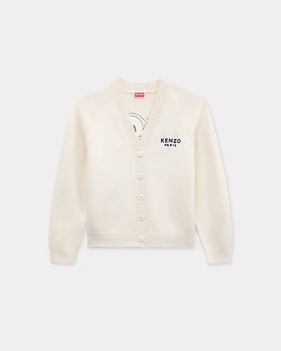 Boke Flower' embroidered cardigan wool