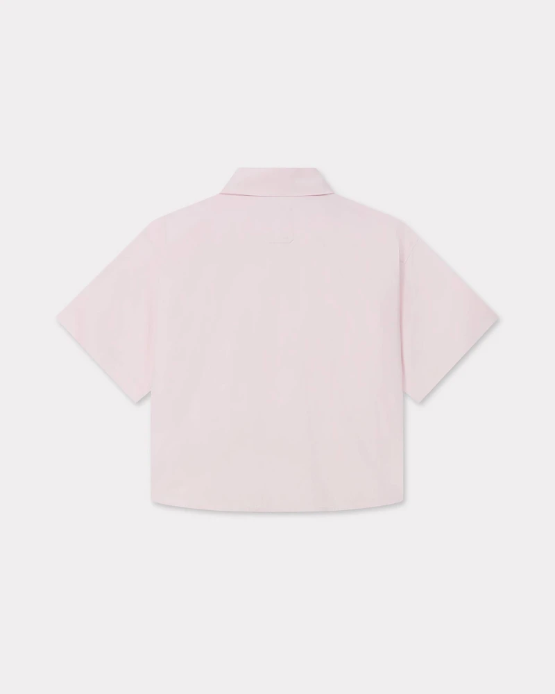 'Boke Flower 2.0' short dropped shoulders shirt cotton poplin