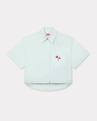 'KENZO Archive Bouquet' cropped shirt cotton poplin
