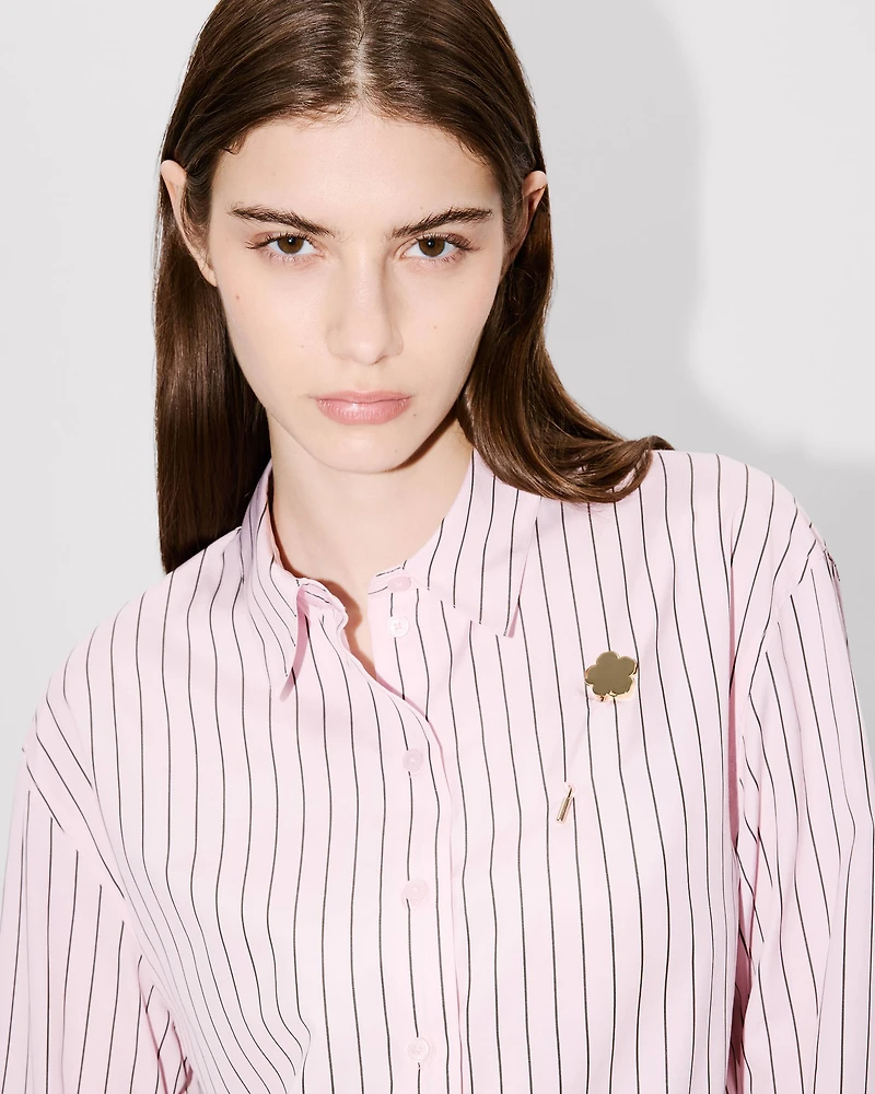 Boke Flower' pin shirt cotton poplin