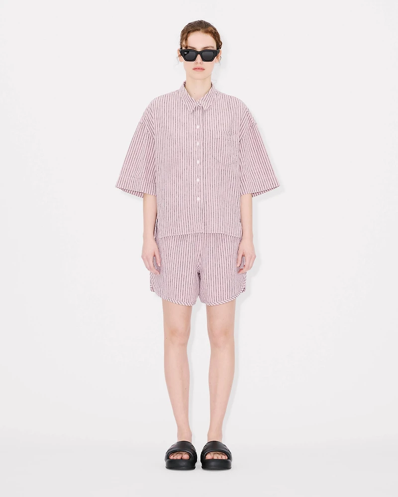 'KENZO Coast Lines' cocoon shirt cotton linen