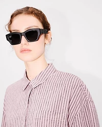 'KENZO Coast Lines' cocoon shirt cotton linen