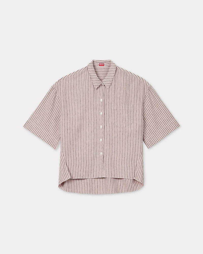 'KENZO Coast Lines' cocoon shirt cotton linen