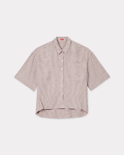 'KENZO Coast Lines' cocoon shirt cotton linen