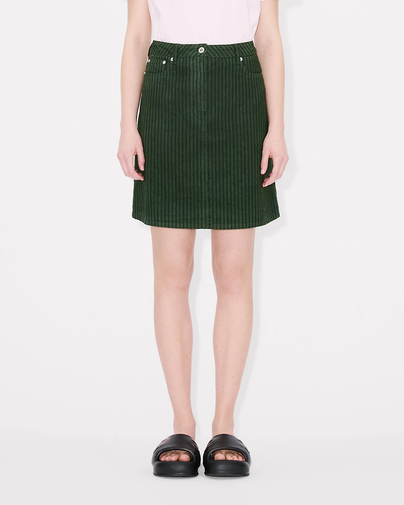 'KENZO Coast Lines' skirt Japanese denim