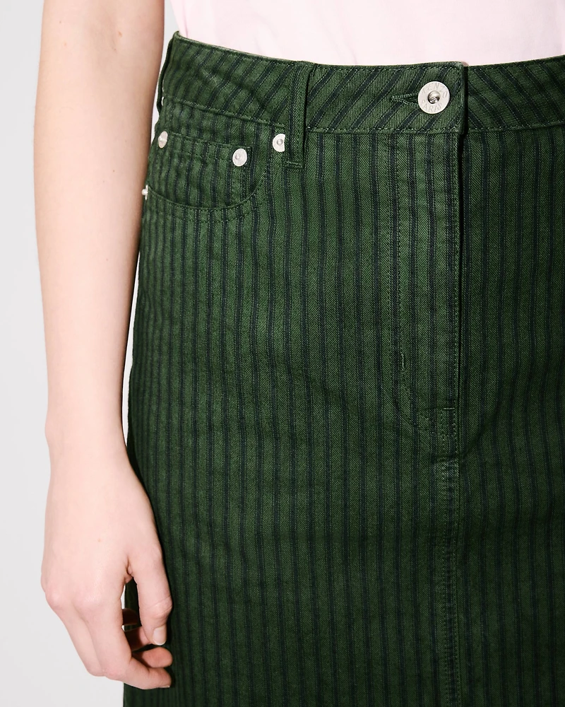 'KENZO Coast Lines' skirt Japanese denim