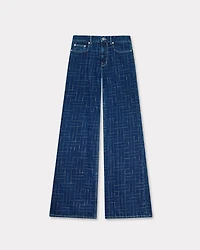 'KENZO Weave' AYAME wide pants japanese denim