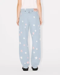'KENZO Stars' embroidered low-waist pants japanese denim