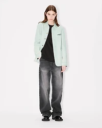 'Boke Flower' embroidered workwear jacket japanese denim