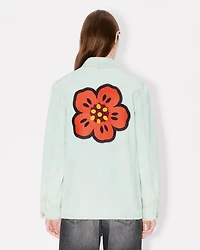 'Boke Flower' embroidered workwear jacket japanese denim