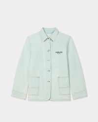 'Boke Flower' embroidered workwear jacket japanese denim