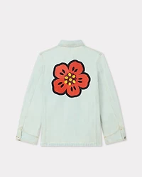 'Boke Flower' embroidered workwear jacket japanese denim