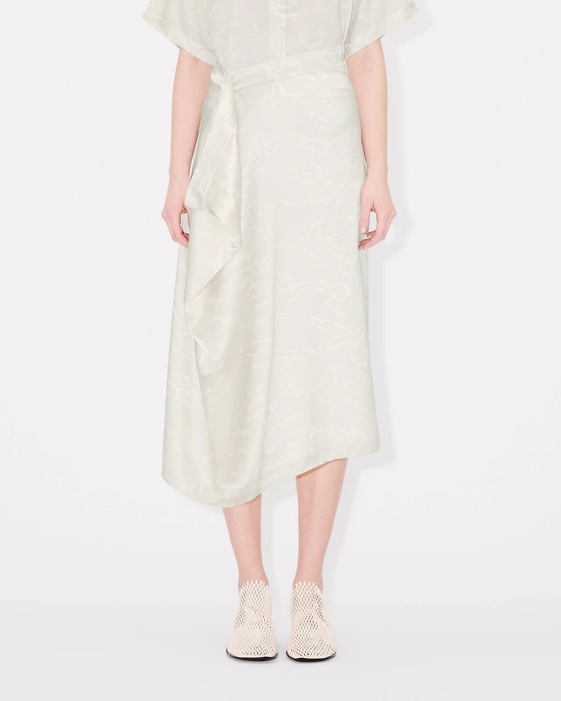 'KENZO Ocean Camo' midi skirt in silk