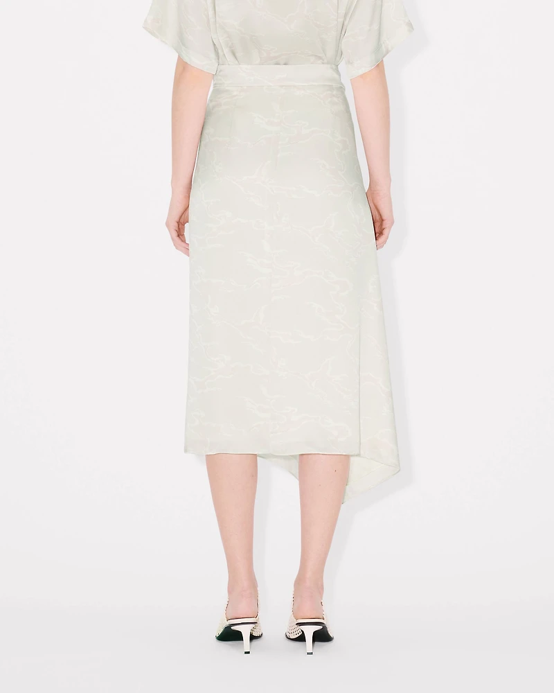 'KENZO Ocean Camo' midi skirt in silk