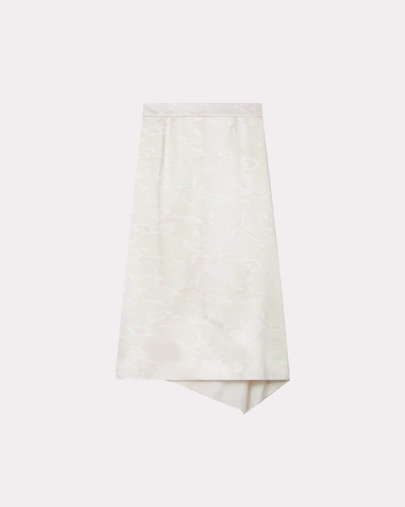 'KENZO Ocean Camo' midi skirt in silk