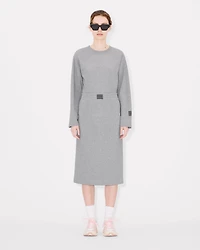 'KENZO Elephant Logo' strass embroidered skirt cotton
