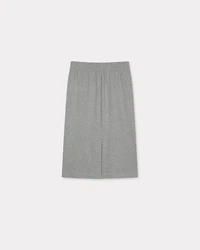 'KENZO Elephant Logo' strass embroidered skirt cotton