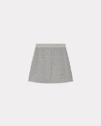 'KENZO Weave' mini skirt mixed cotton wool