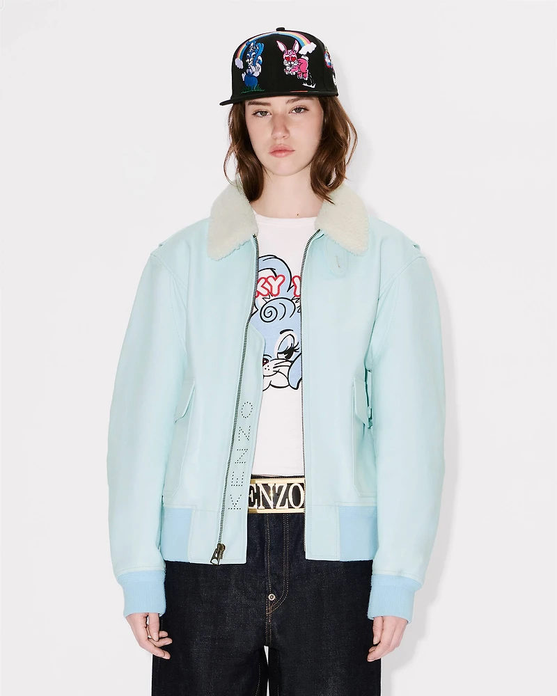 Aviator jacket leather
