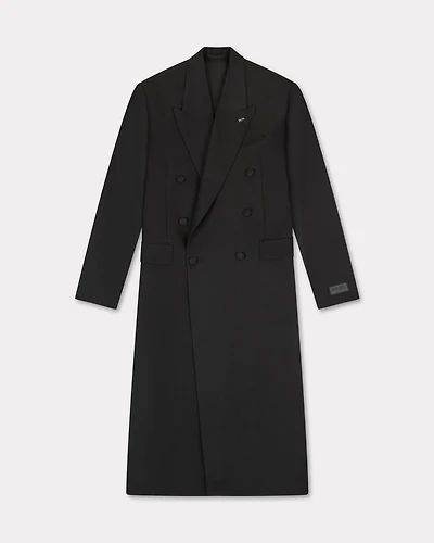 Long tailoring coat virgin wool