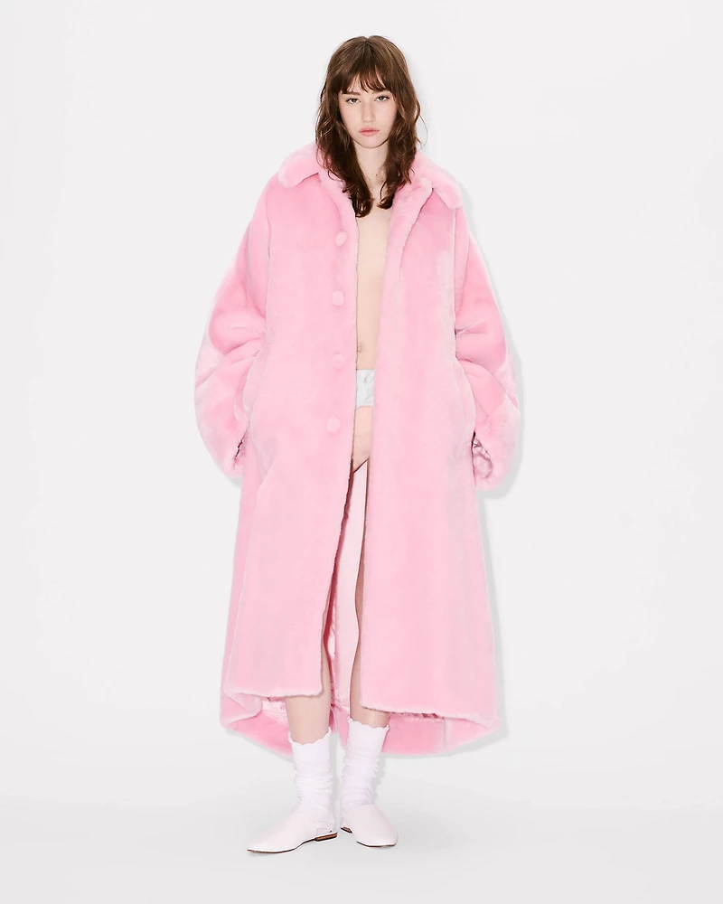 Oversized coat fake fur