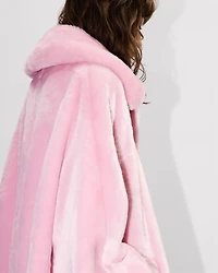 Oversized coat fake fur