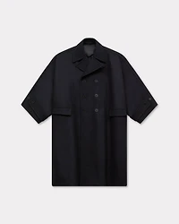 Oversized kimono coat virgin wool