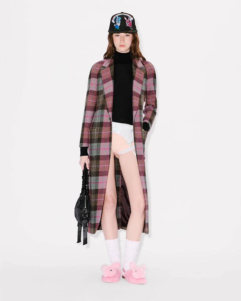 Long tailored jacket Harris tweed
