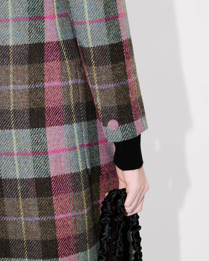 Long tailored jacket Harris tweed
