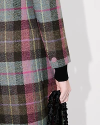 Long tailored jacket Harris tweed
