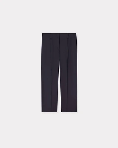 'KENZO Weave' cropped pants wool jacquard