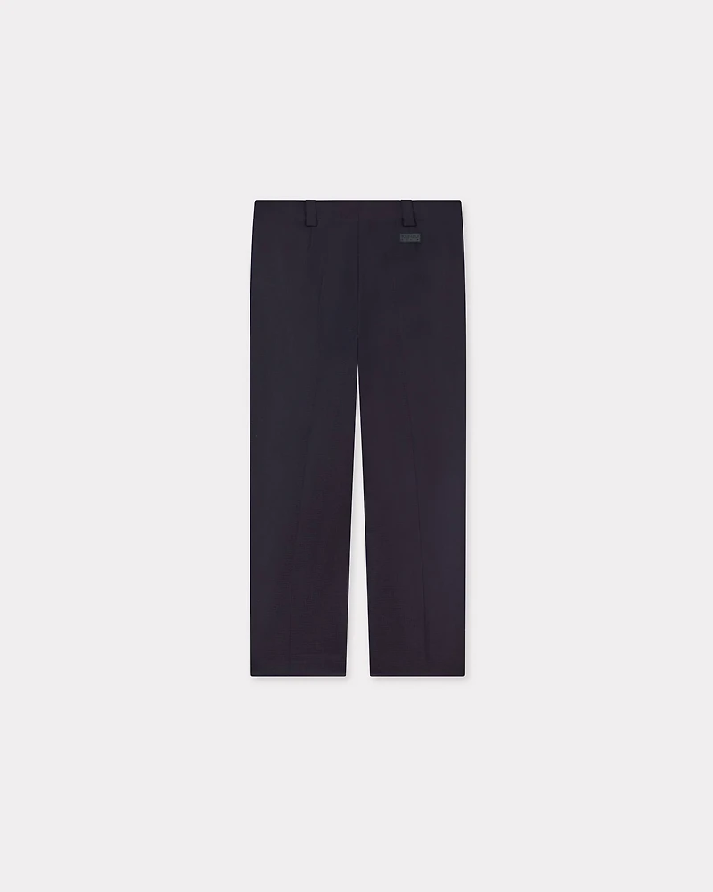 'KENZO Weave' cropped pants wool jacquard