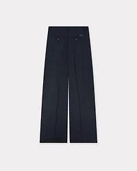 'KENZO Weave' wide leg pants wool jacquard