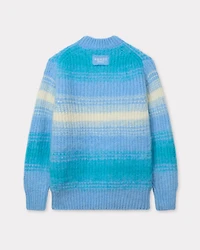 'KENZO Speed Stripe' hairy knitted jumper mixed alpaca wool