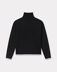 'Boke Flower 2.0' embroidered high neck jumper cotton wool