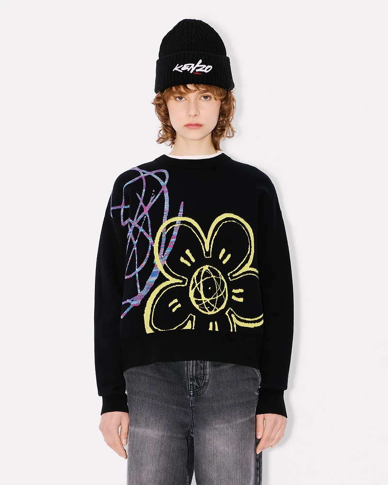 'Kenzo x Futura 2000' jumper mixed cotton wool