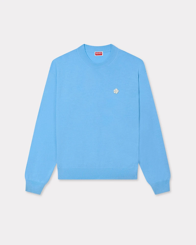 'Boke Flower' embroidered jumper Merino wool