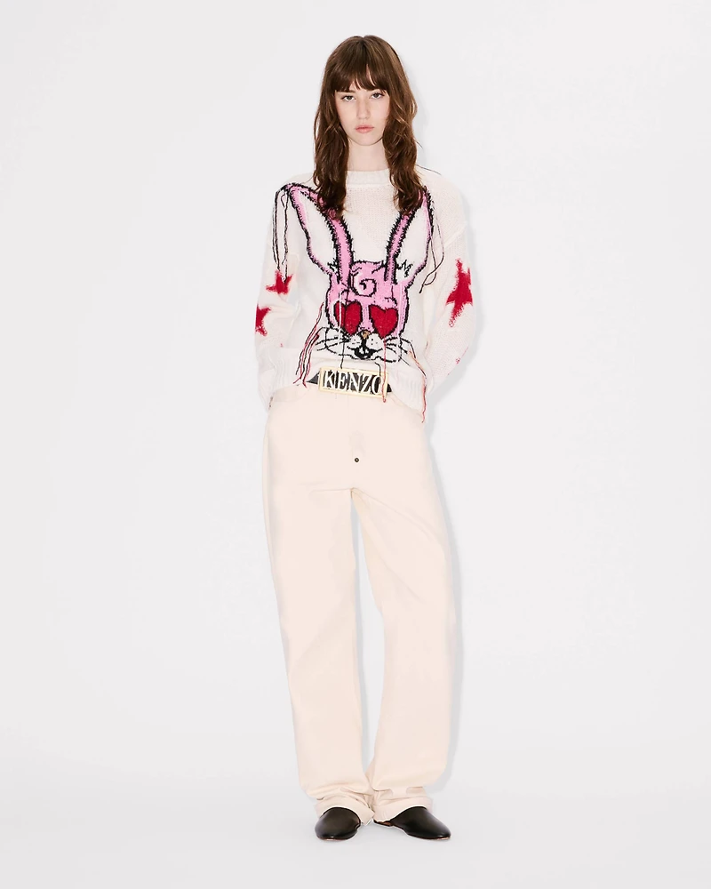 'KENZO Cartoon' jumper mixed hairy wool alpaca