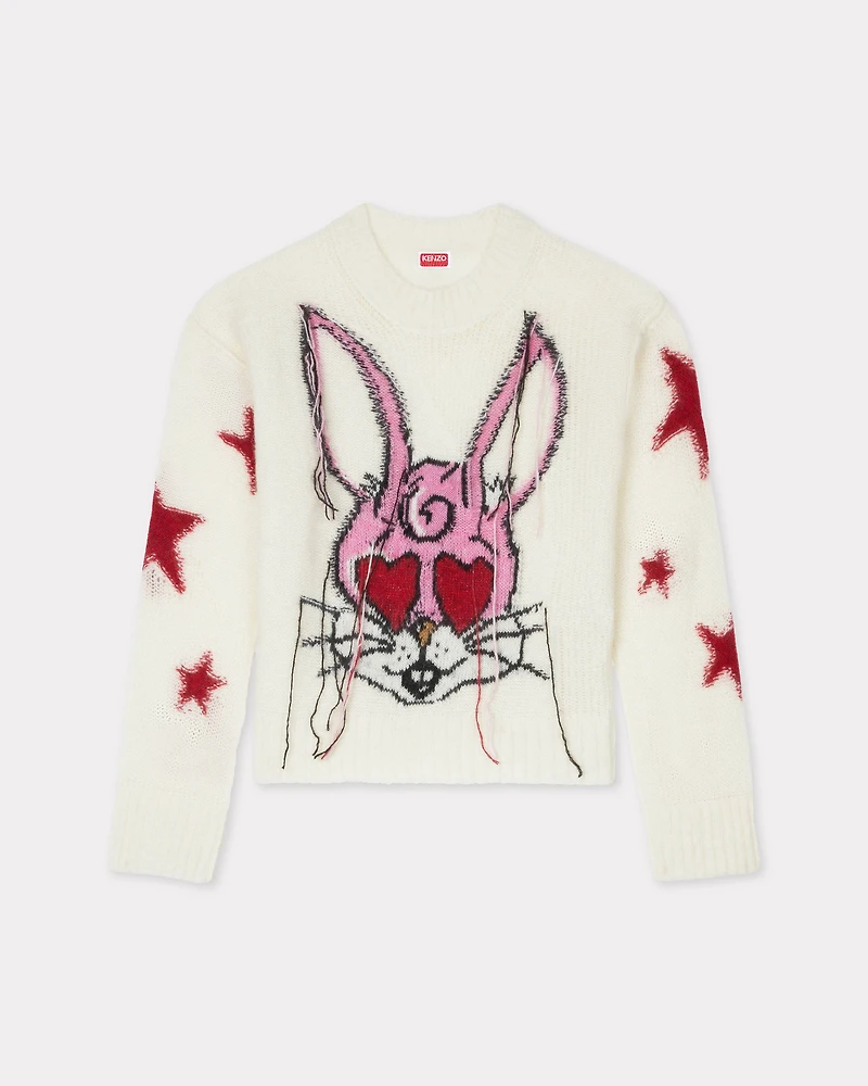 'KENZO Cartoon' jumper mixed hairy wool alpaca