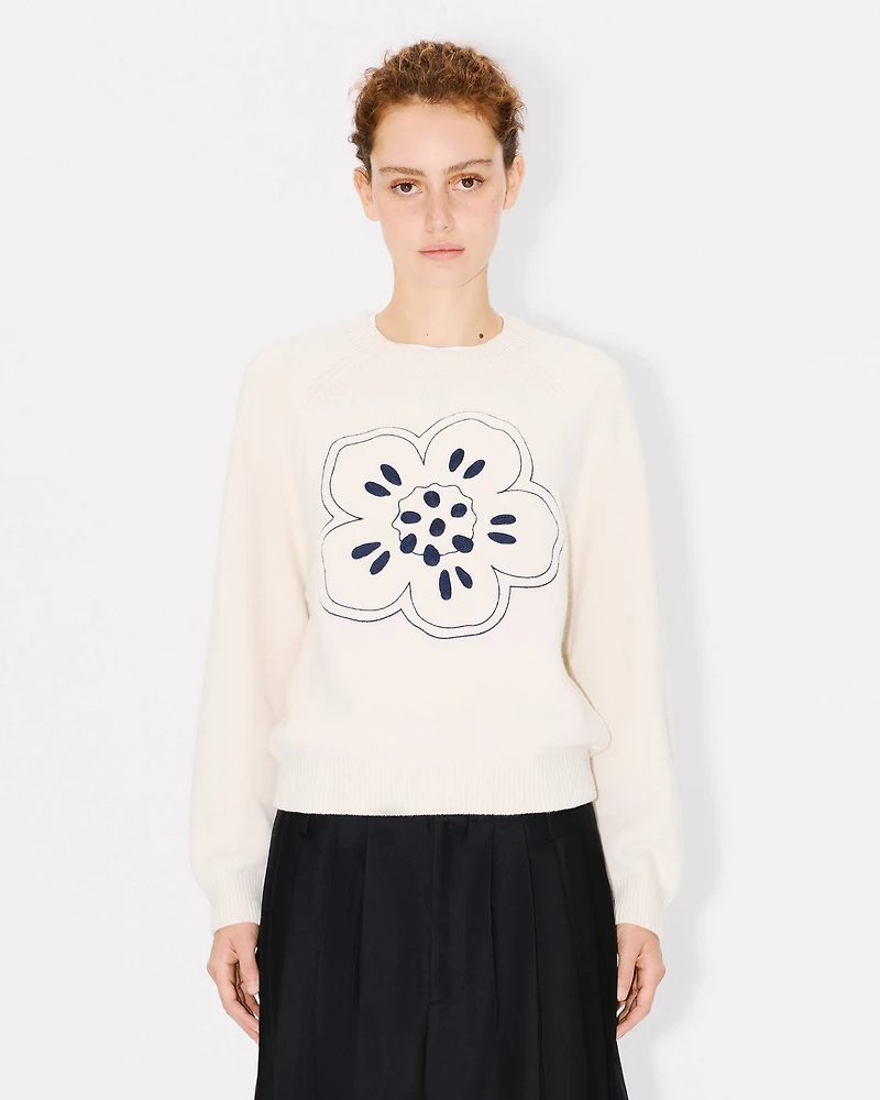 Boke Flower' embroidered jumper wool