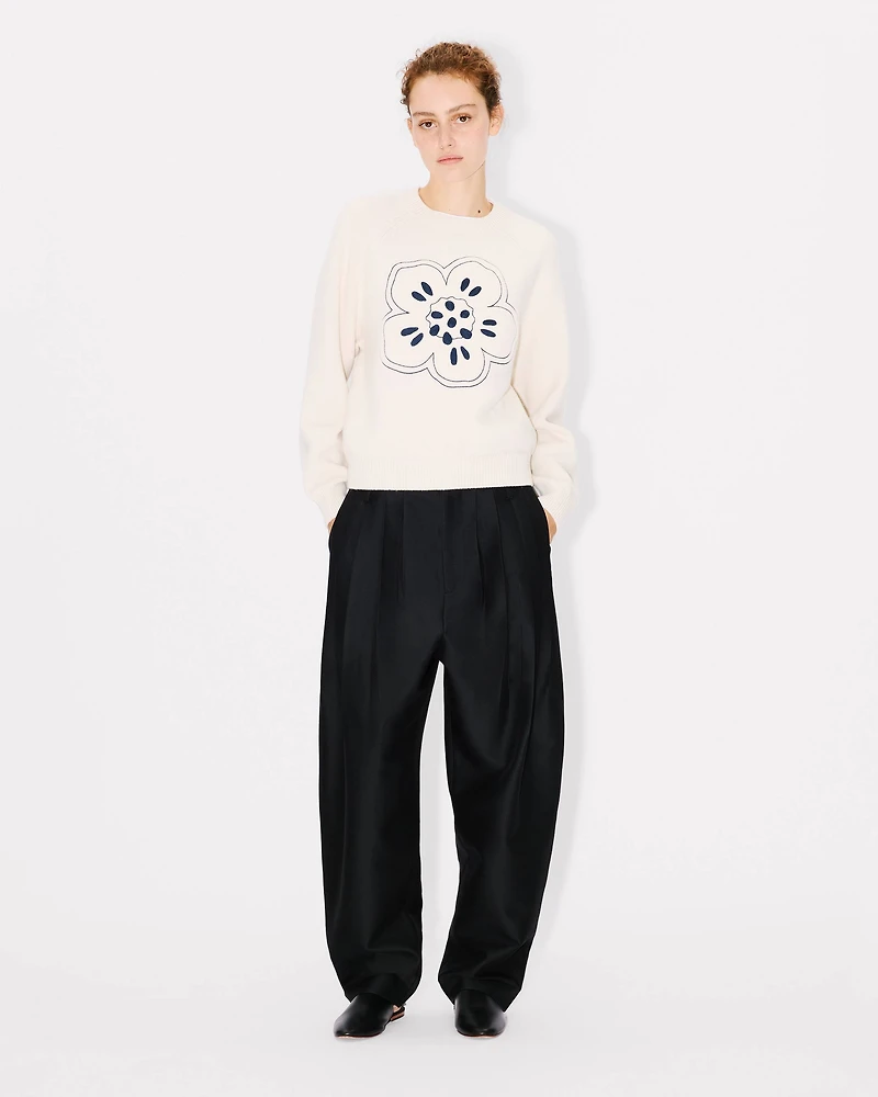 Boke Flower' embroidered jumper wool
